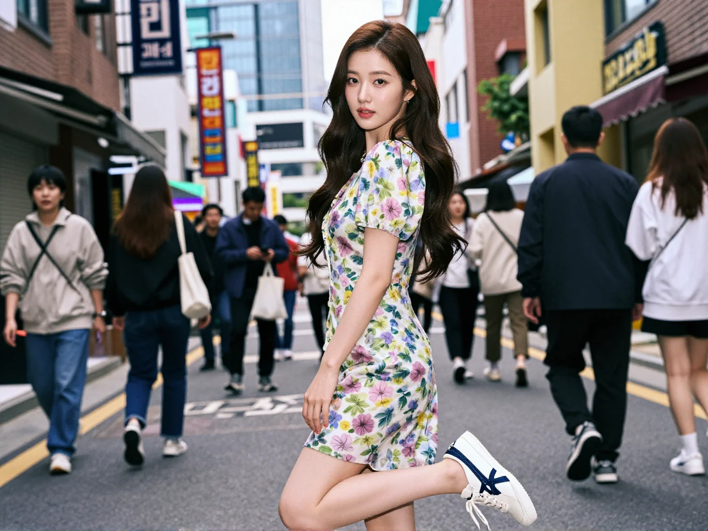 박지현 오니츠카타이거 운동화02