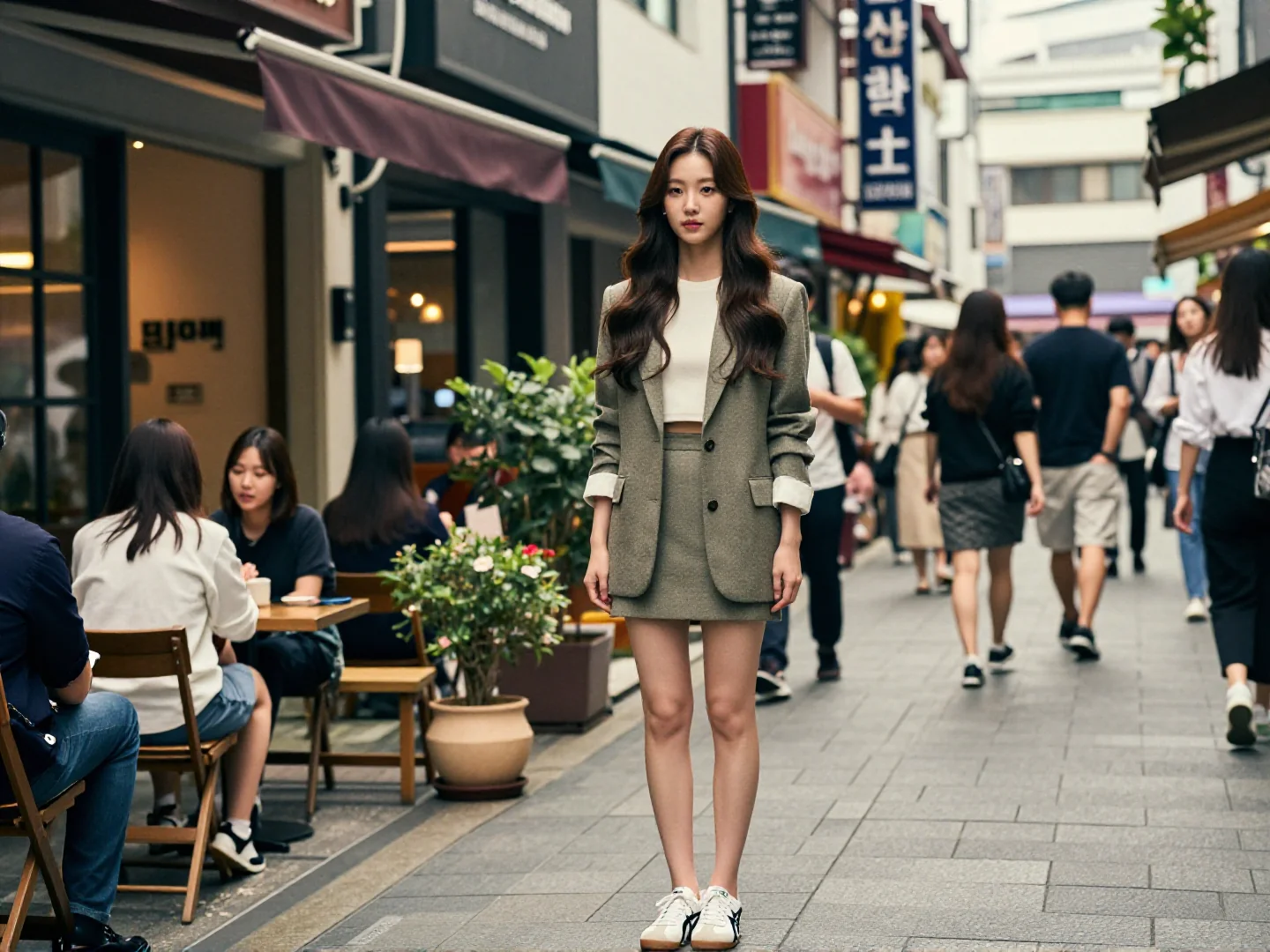 박지현 오니츠카타이거 운동화04