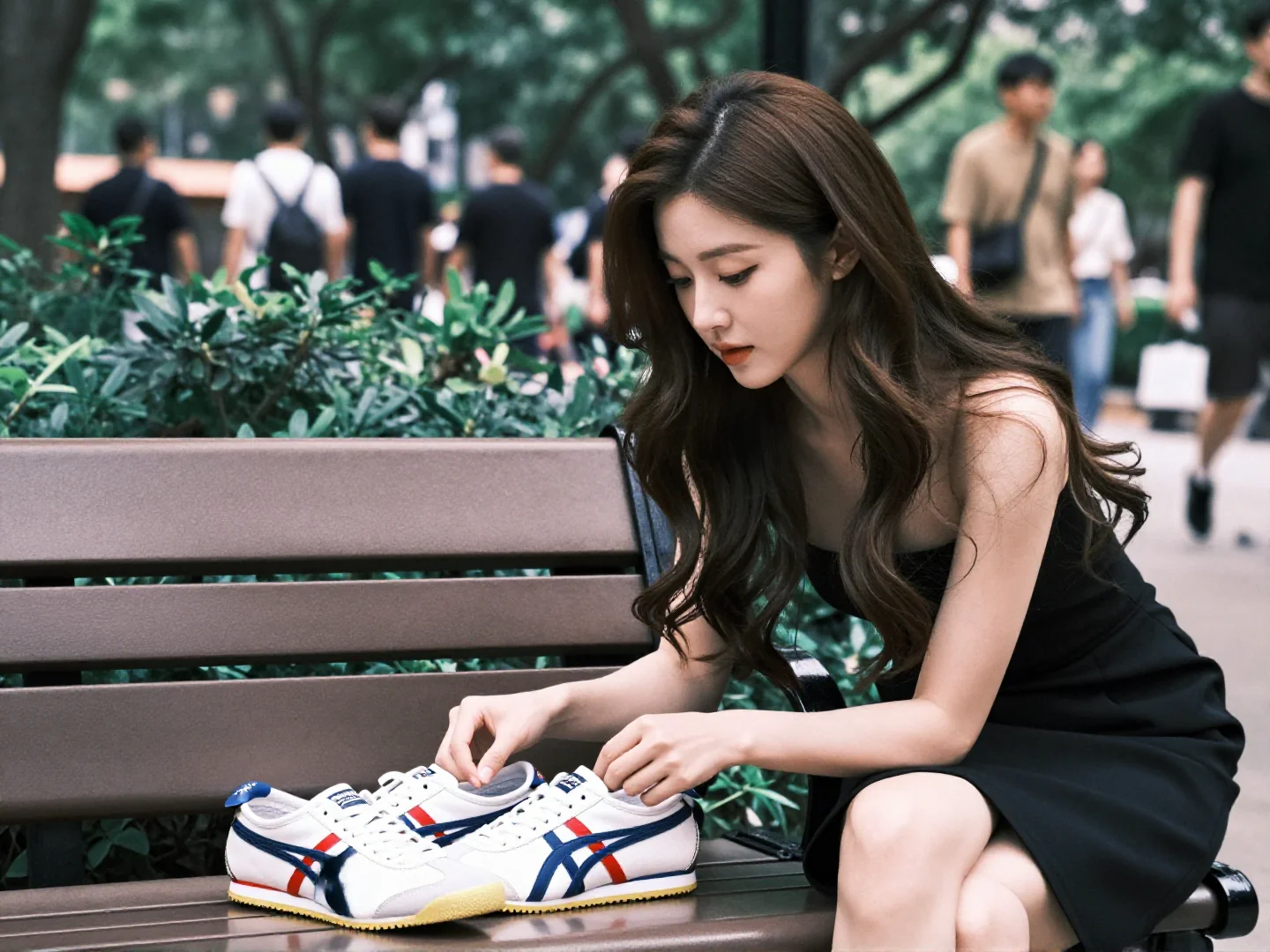 박지현 오니츠카타이거 운동화03