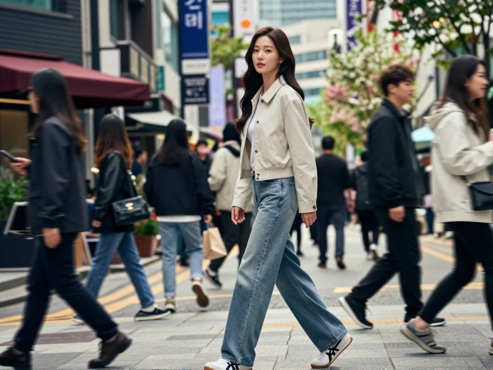 봄 시즌에 어울리는 박지현 오니츠카타이거 운동화 스타일링과 모델 차이점 알아보기