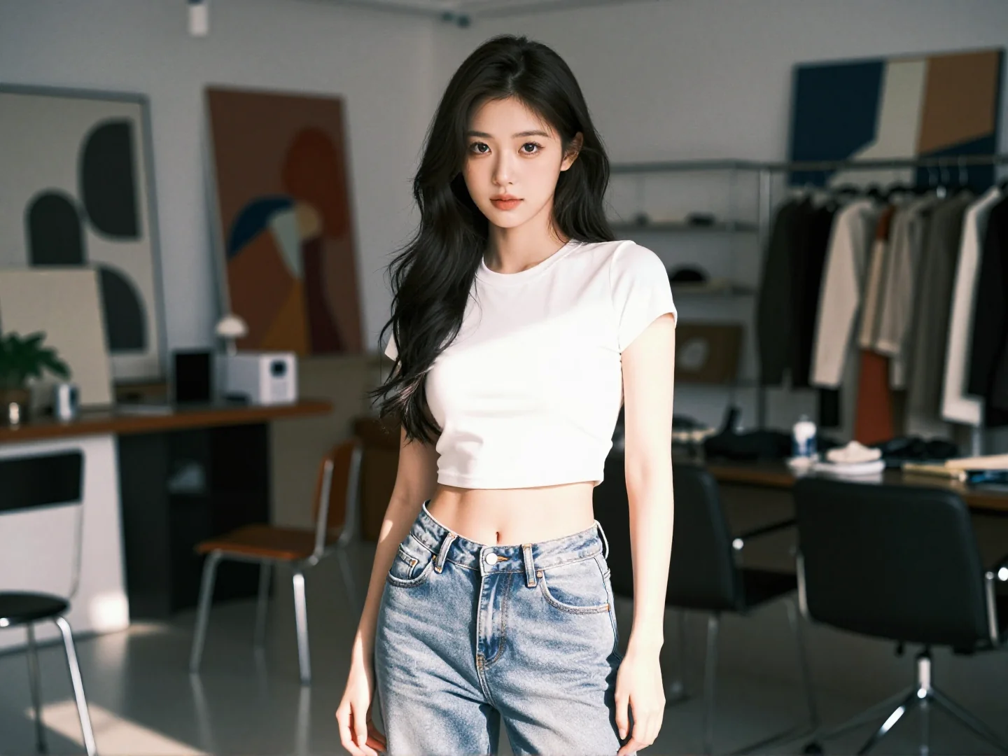 카리나 골반핏 청바지01